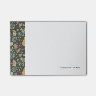 Geschmackvolle helle Tee-Karte Post-it Klebezettel