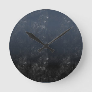 Geschmackvolle monochrome künstlerische Blotch und Runde Wanduhr