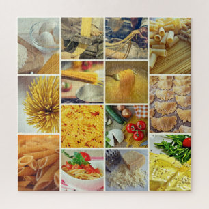 Geschmackvolle Pasta farbenfrohe Lebensmittelsamml Puzzle