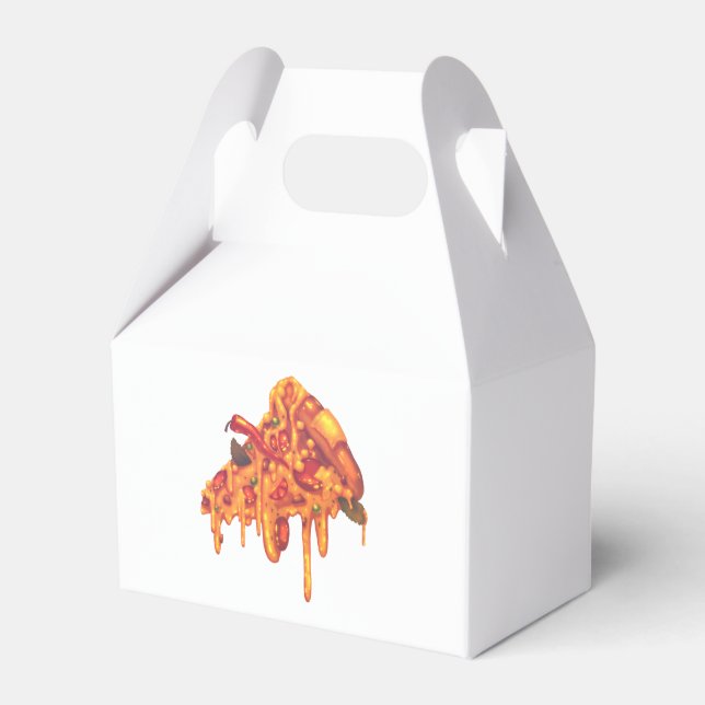 Geschmackvolle Pizza Favor Box Geschenkschachtel (Vorderseite)