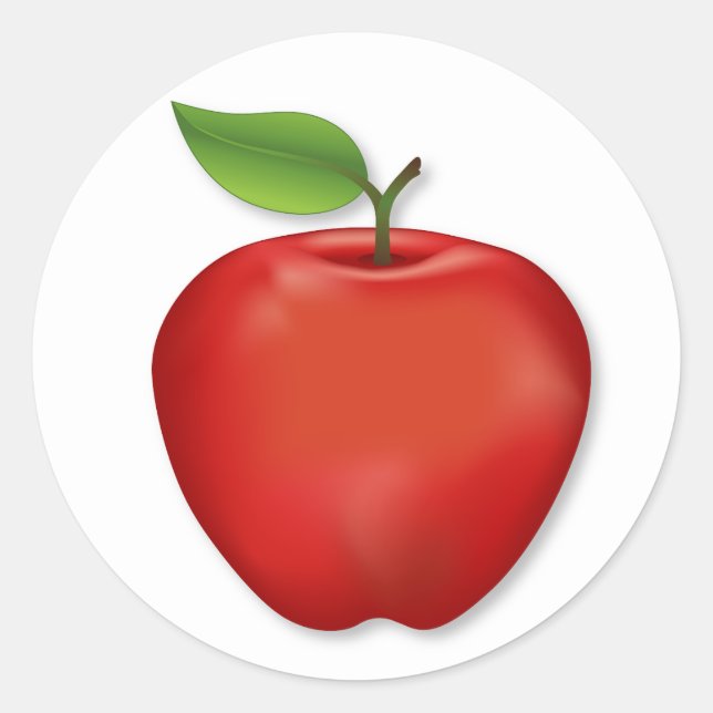 Geschmackvolle Red Delicious Apple Stickers (Vorderseite)