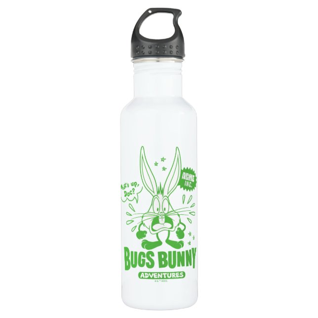 Geschmackvolle Retro BUGS BUNNY™ Edelstahlflasche (Vorderseite)