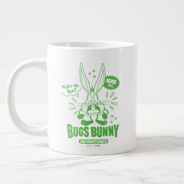 Geschmackvolle Retro BUGS BUNNY™ Jumbo-Tasse (Links)