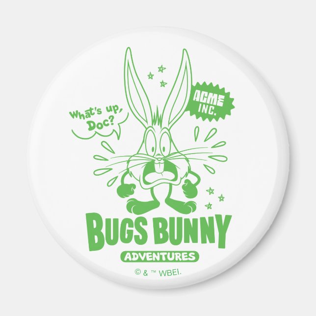 Geschmackvolle Retro BUGS BUNNY™ Magnet (Vorne)