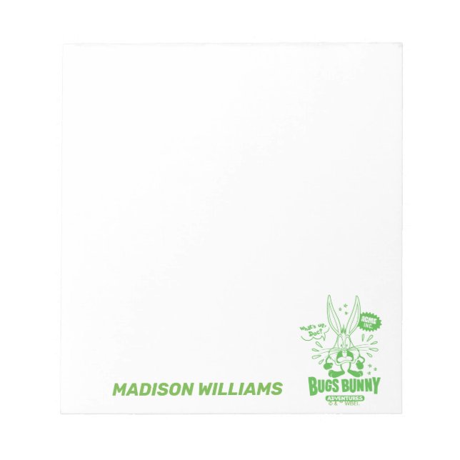 Geschmackvolle Retro BUGS BUNNY™ Notizblock (Vorderseite)