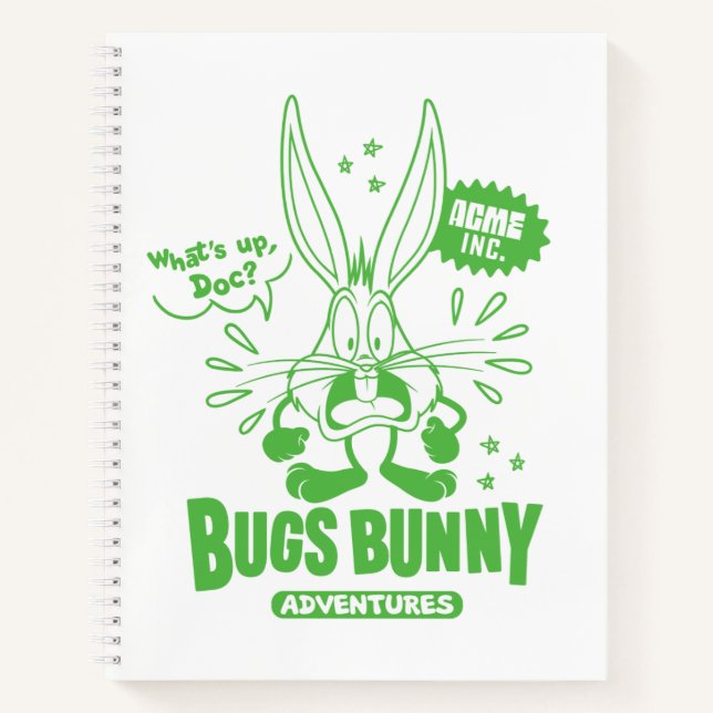 Geschmackvolle Retro BUGS BUNNY™ Notizbuch (Vorderseite)