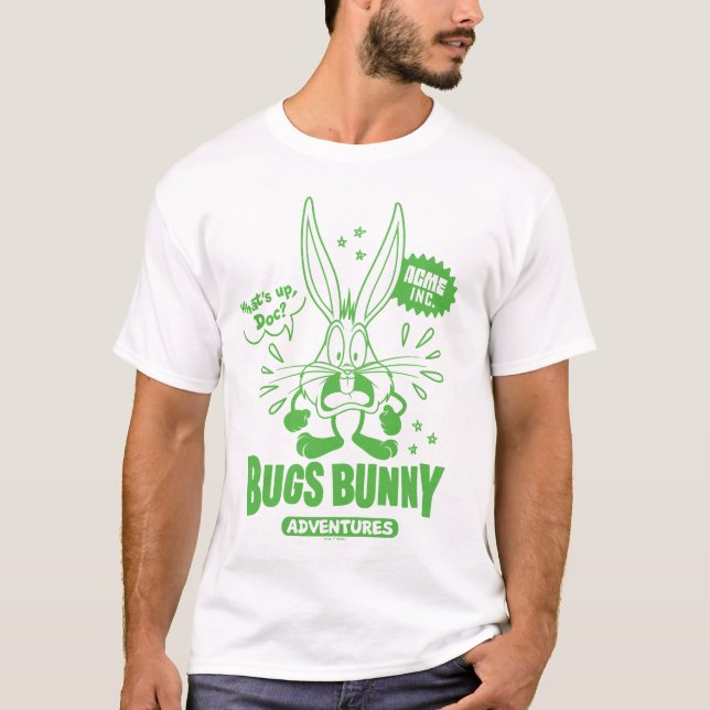 Geschmackvolle Retro BUGS BUNNY™ T-Shirt (Vorderseite)