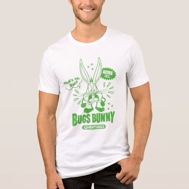 Geschmackvolle Retro BUGS BUNNY™ Tri-Blend Shirt (Vorderseite)