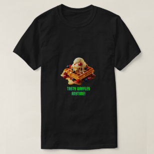 Geschmackvolle Waffeln : Golden und Crispy Waffles T-Shirt