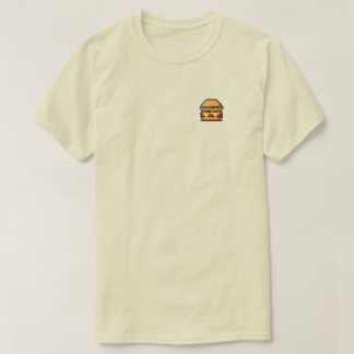 Geschmackvoller Burger Retro Pixel Art Unisex T -  T-Shirt