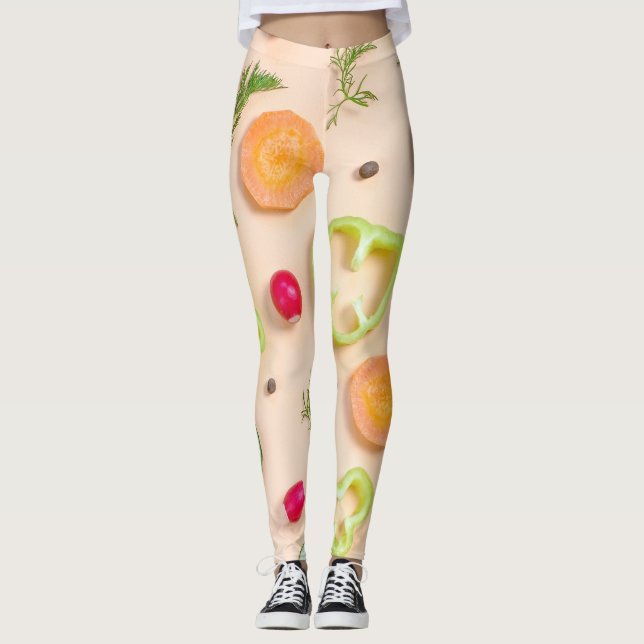 Geschmackvoller Salat auf Ihrem Leggings (Vorderseite)
