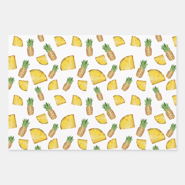 Geschmackvolles Geschenkpapier für Ananas (Vorderseite)