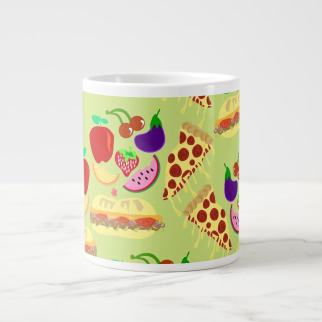 Geschmackvolles Niedliches Muster für Fun Design Jumbo-Tasse (Vorderseite)