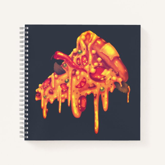Geschmackvolles Pizza Spiral Notebook Notizbuch (Vorderseite)