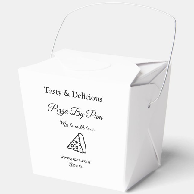 Geschmackvolles Pizzeria mit Liebe gekocht Geschenkschachtel (Vorderseite)