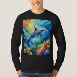 Geschmalter Delfin T-Shirt
