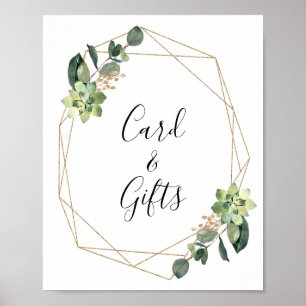 Geschmeidiges geometrisches Babyduschzeichen Poster