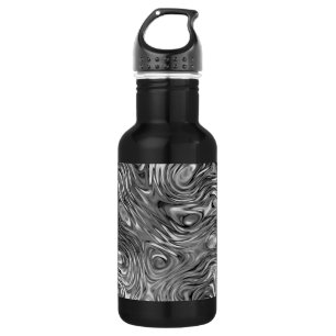 Geschmolzene Aluminium schwarz Trinkflasche