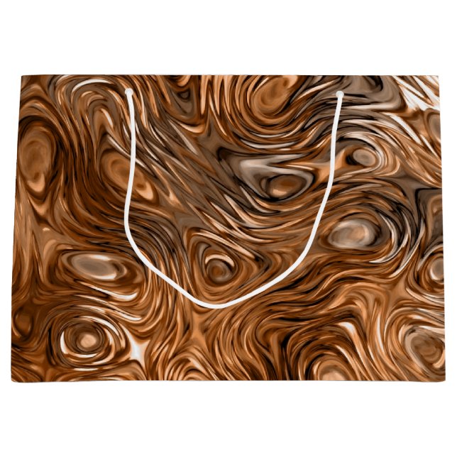 Geschmolzene Druckgeschenktüte "Kupfer" Große Geschenktüte (Vorderseite)