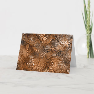 Geschmolzene Druckgrüßkarte "Kupfer" Karte