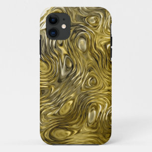 Geschmolzene "Gold"-Print-iPhone-Gehäuse iPhone 11 Hülle