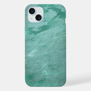Geschmolzene Jade Smaragdgrüner Luxus-Marmor iPhone 15 Plus Hülle
