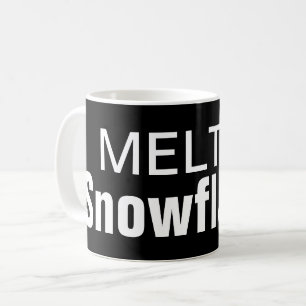 Geschmolzene Schneeflockekaffee-Tasse Tasse