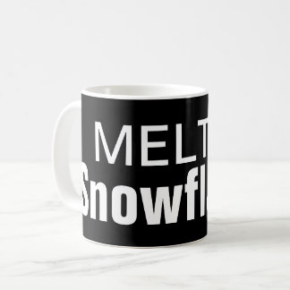 Geschmolzene Schneeflockekaffee-Tasse Tasse
