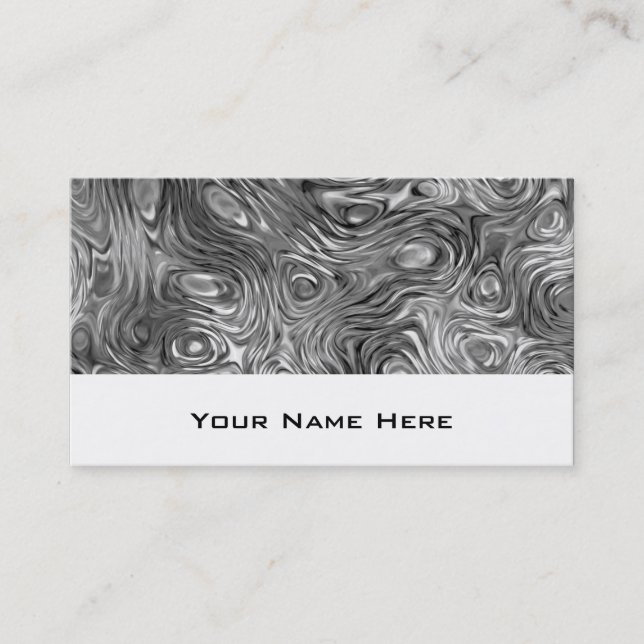 Geschmolzene Visitenkarte weiß (Vorderseite)