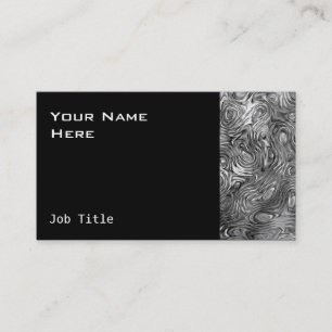 Geschmolzene Visitenkartenseite schwarz Visitenkarte