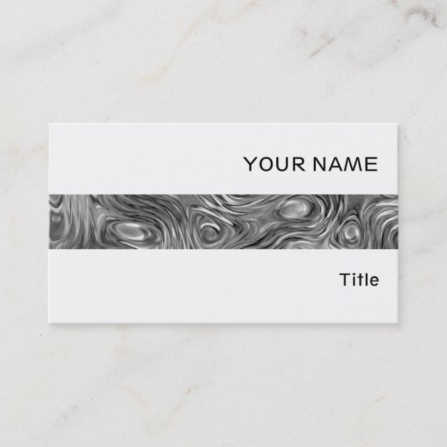 Geschmolzene Visitenkartenstreifen weiß Visitenkarte (Vorderseite)