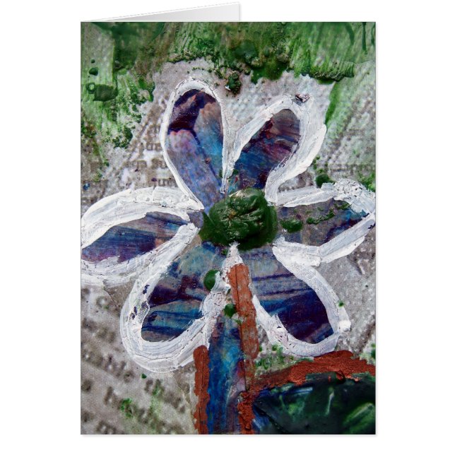 Geschmolzener Crayon-Blumendesign (Vorne)