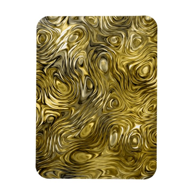 Geschmolzener "Gold"-Printmagnet Magnet (Vertikal)