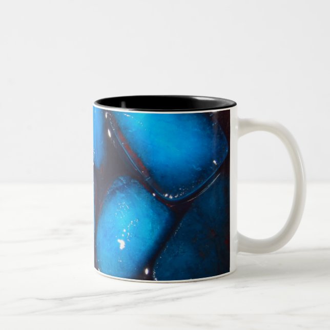 Geschmolzenes blaues Eis Zweifarbige Tasse (Rechts)