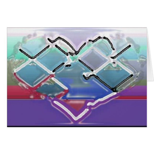 Geschmolzenes Chrom-Herz (Vorderseite (Horizontal))