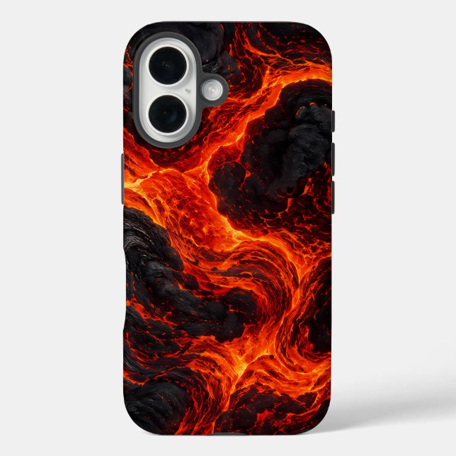 Geschmolzenes Lavaflussmuster Case-Mate iPhone Hülle (Rückseite)