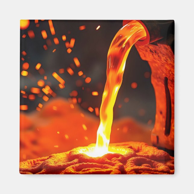 geschmolzenes Metall Magnet (Vorne)