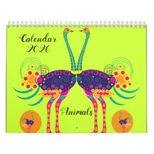 Geschmückte Tiere Kalender