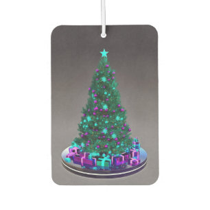 Geschmückter Baum mit Geschenken Autolufterfrischer
