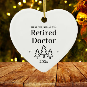 Geschmückter Weihnachtsbaum für einen pensionierte Keramik Ornament