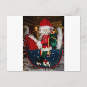 Geschmückter Weihnachtsmann Weihnachts-Kunstdruck/ Feiertagspostkarte