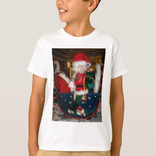 Geschmückter Weihnachtsmann Weihnachts-Kunstdruck/ T-Shirt