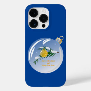 Geschmückter Weihnachtszweig in Glasperle Case-Mate iPhone 14 Pro Hülle