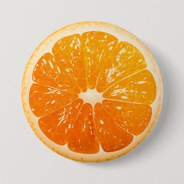 Geschnittene Orange Button (Vorderseite)