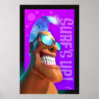 Geschnittener Kopf - Surf's Up! Poster