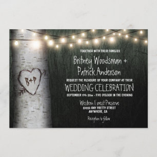 Geschnitzte Einladung