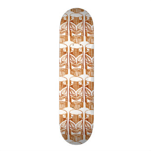 Geschnitzte Tiki Skulptur Thunder_Cove Skateboard