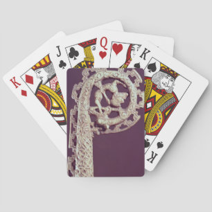 Geschnitzter Griff des Hakens eines Bischofs, Spielkarten