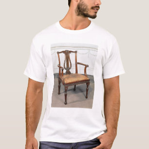 Geschnitzter Lyre-zurückstuhl, vorbei geliefert T-Shirt