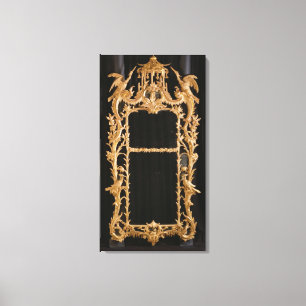 Geschnitzter Spiegel, c.1760 Leinwanddruck